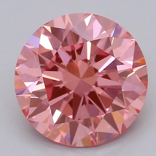 1.03 Ct. Fancy Vivid Pink Round Lab Grown Diamond