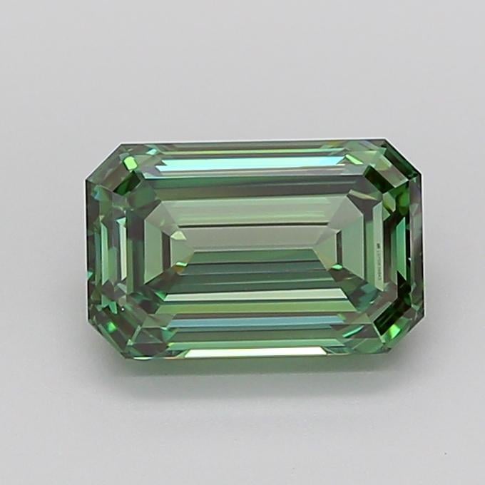 3.01 Ct. Fancy Vivid Green Emerald Lab Grown Diamond
