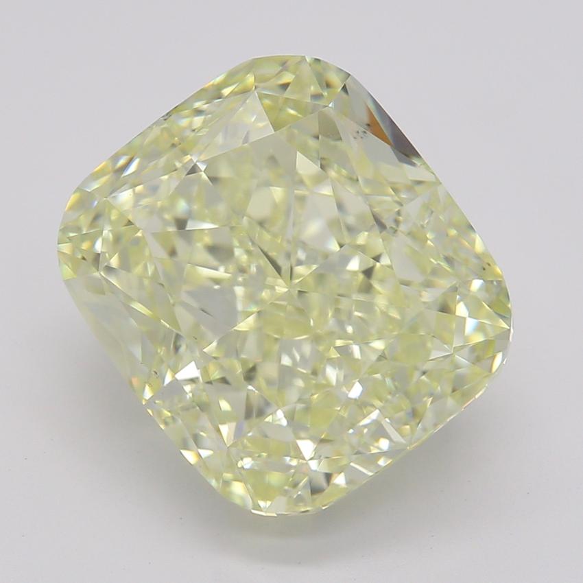 4.23 Ct. Fancy Light Yellow Cushion Diamond