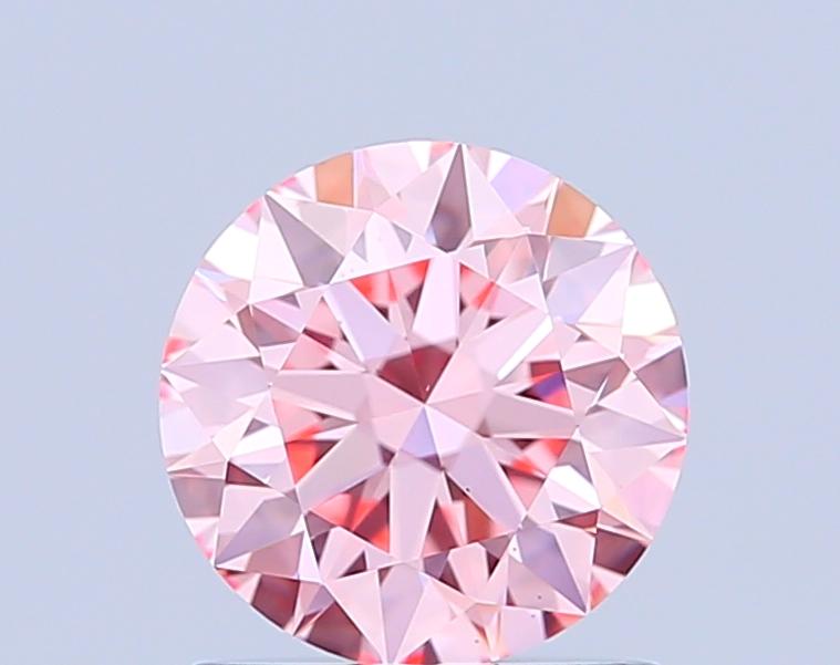 1.09 Ct. Fancy Intense Pink Round Lab Grown Diamond
