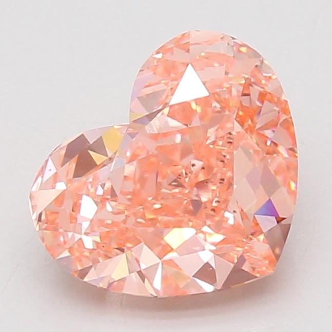 3.05 Ct. Fancy Vivid Pink Heart Lab Grown Diamond