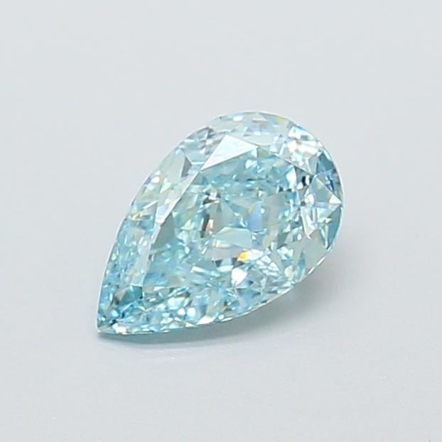 0.97 Ct. Fancy Intense  Blue Pear Lab Grown Diamond