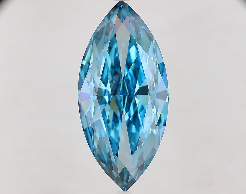 16.04 Ct. Fancy Vivid Blue Marquise Lab Grown Diamond