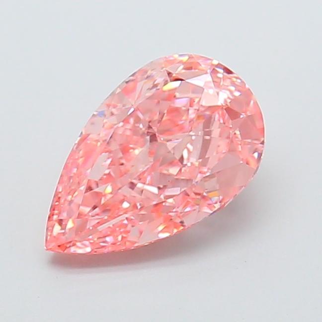 1.78 Ct. Fancy Vivid  Pink Pear Lab Grown Diamond