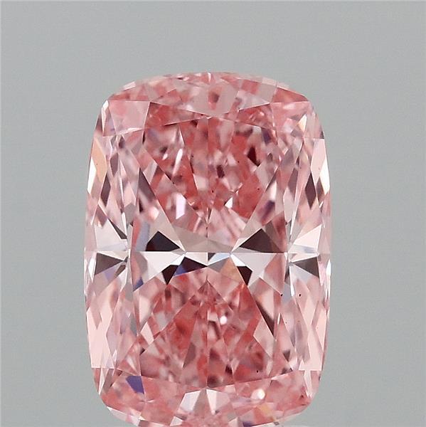 2.50 Ct. Fancy Vivid Pink Cushion Lab Grown Diamond