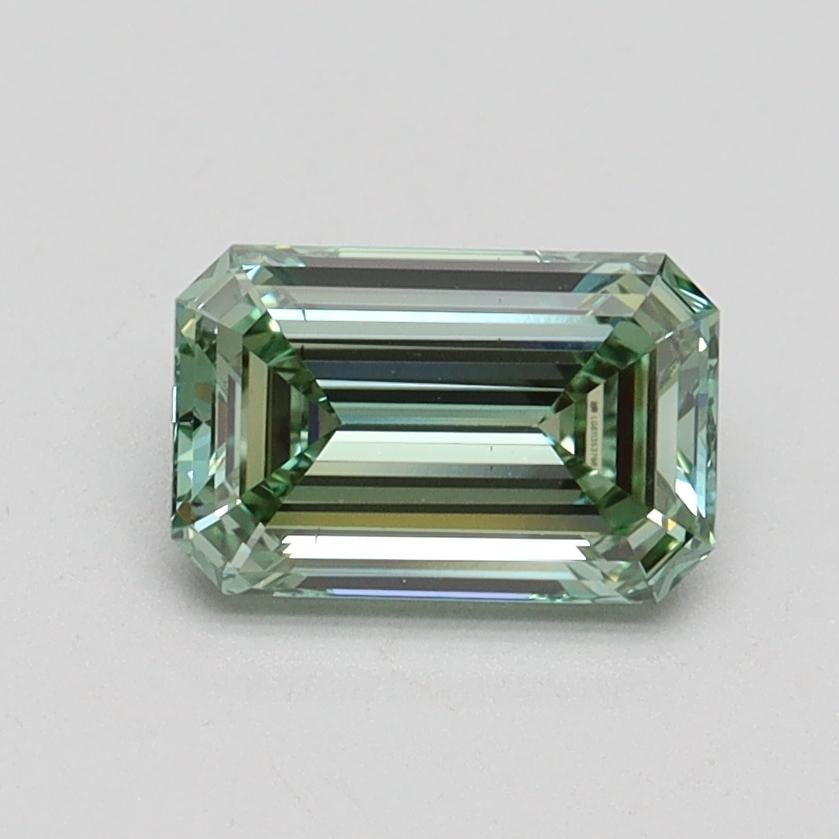 1.01 Ct. Fancy Intense Pacific Green Emerald Lab Grown Diamond