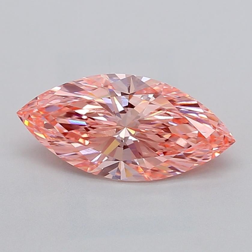 2.01 Ct. Fancy Vivid  Pink Marquise Lab Grown Diamond