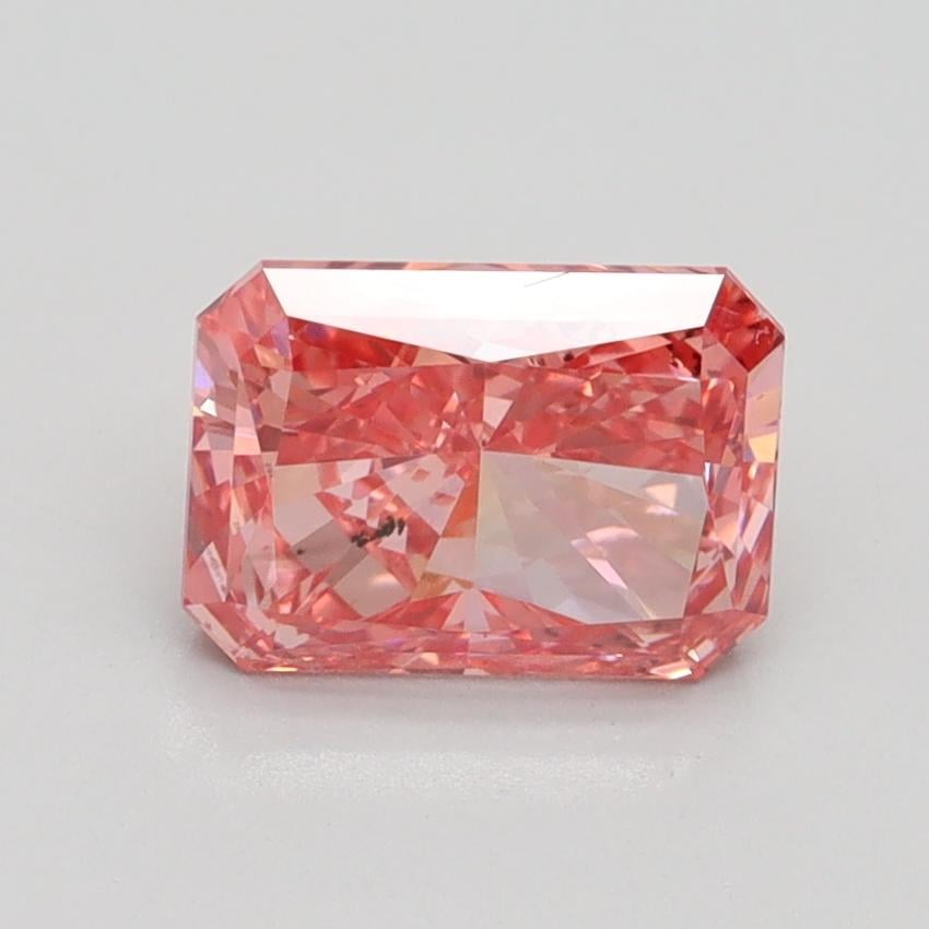 1.51 Ct. Fancy Vivid Pink Radiant Lab Grown Diamond