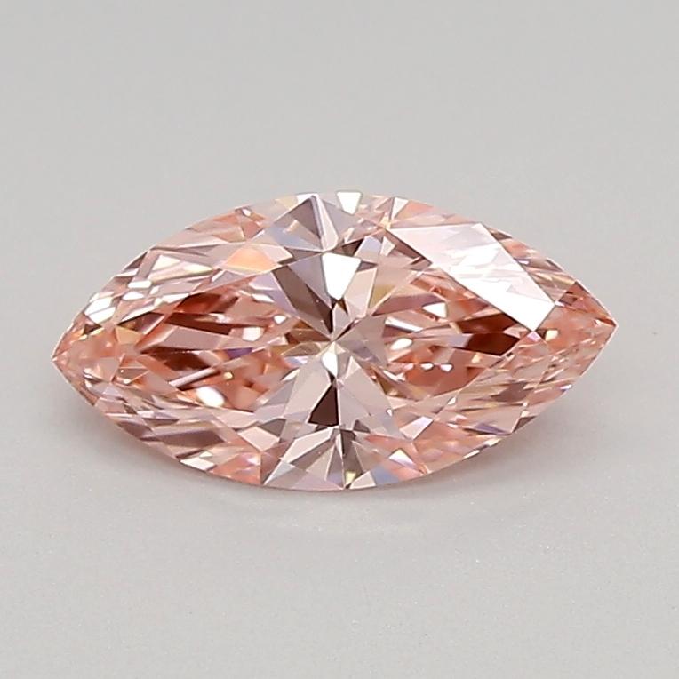 0.68 Ct. Fancy Vivid Pink Marquise Lab Grown Diamond
