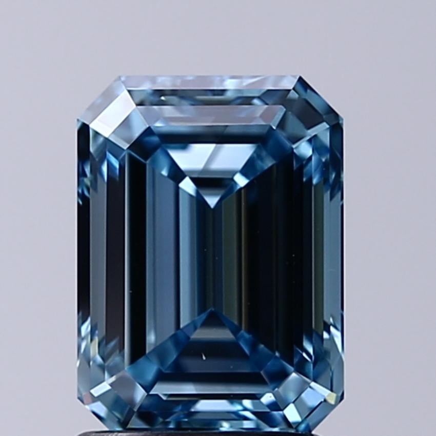 2.02 Ct. Fancy Vivid Blue Emerald Lab Grown Diamond