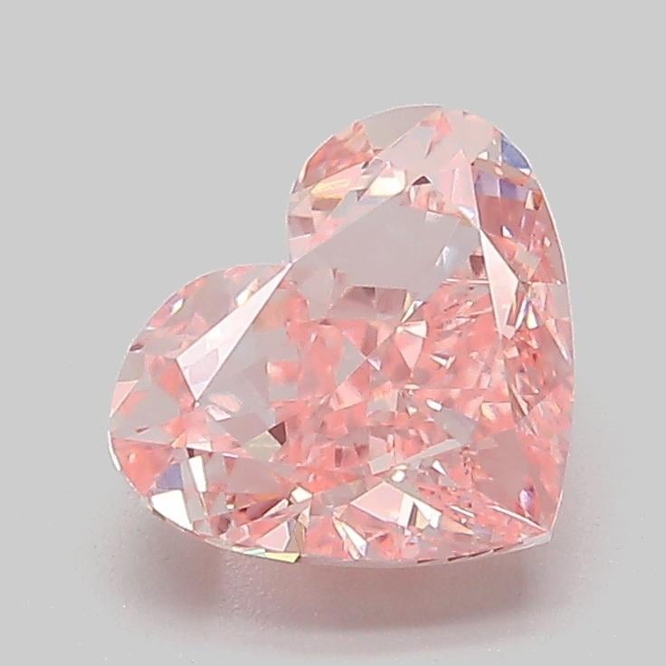 1.99 Ct. Fancy Vivid  Pink Heart Lab Grown Diamond
