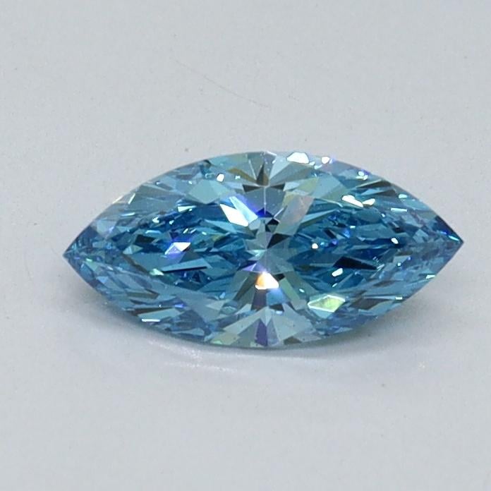 0.40 Ct. Fancy Vivid Malibu Blue Marquise Lab Grown Diamond