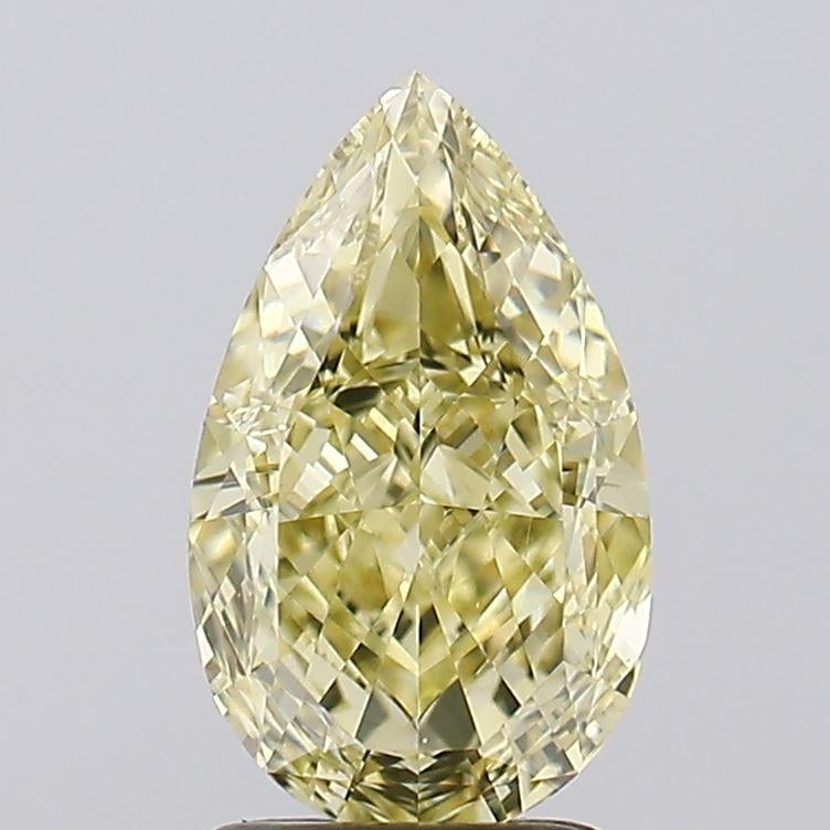 2.46 Ct. Fancy Intense Yellow Pear Lab Grown Diamond