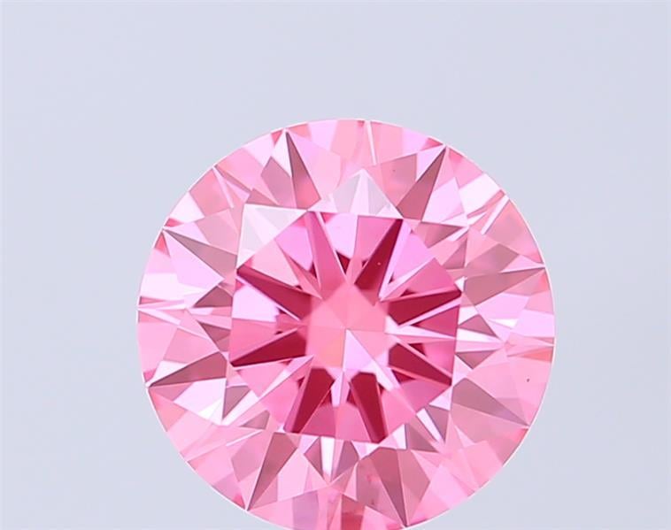 1.40 Ct. Fancy Vivid Pink Round Lab Grown Diamond