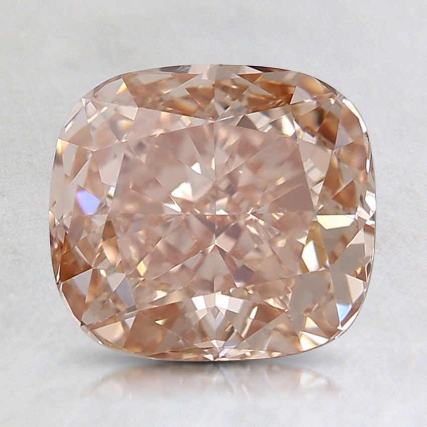 2.00 Ct. Fancy Orangy Pink Cushion Lab Grown Diamond