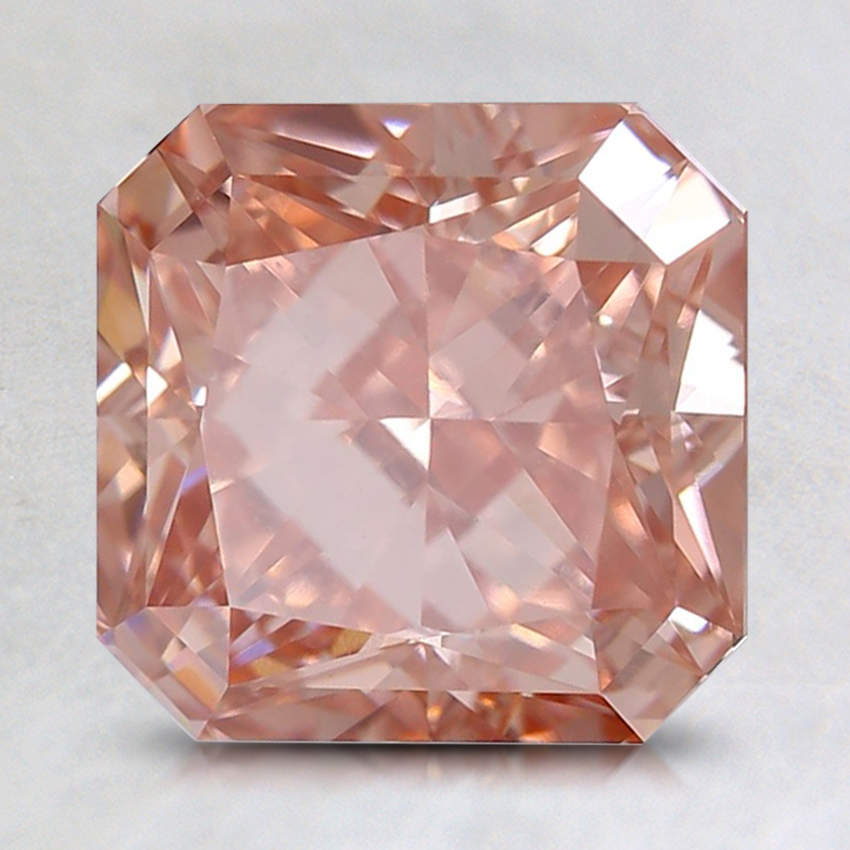 3.02 Ct. Fancy Intense Orangy Pink Radiant Lab Grown Diamond