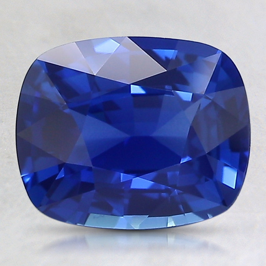 9x7.3mm Blue Cushion Sapphire