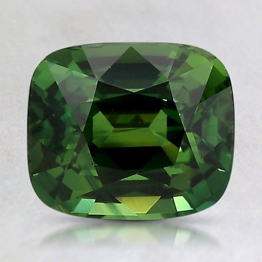 8.3x7mm Green Cushion Sapphire