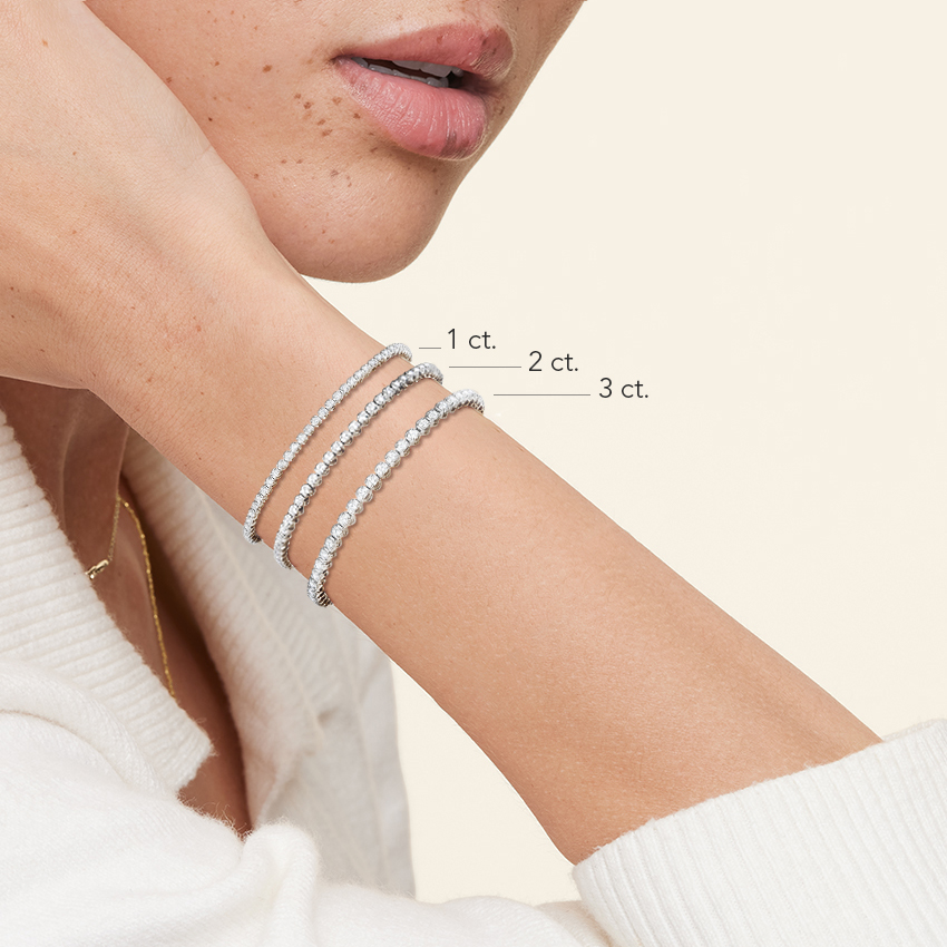 Three-Prong Diamond Tennis Bracelet (1 ct. tw.)