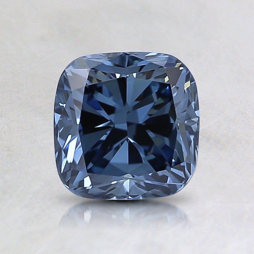 1.02 Ct. Fancy Deep Blue Cushion Lab Grown Diamond