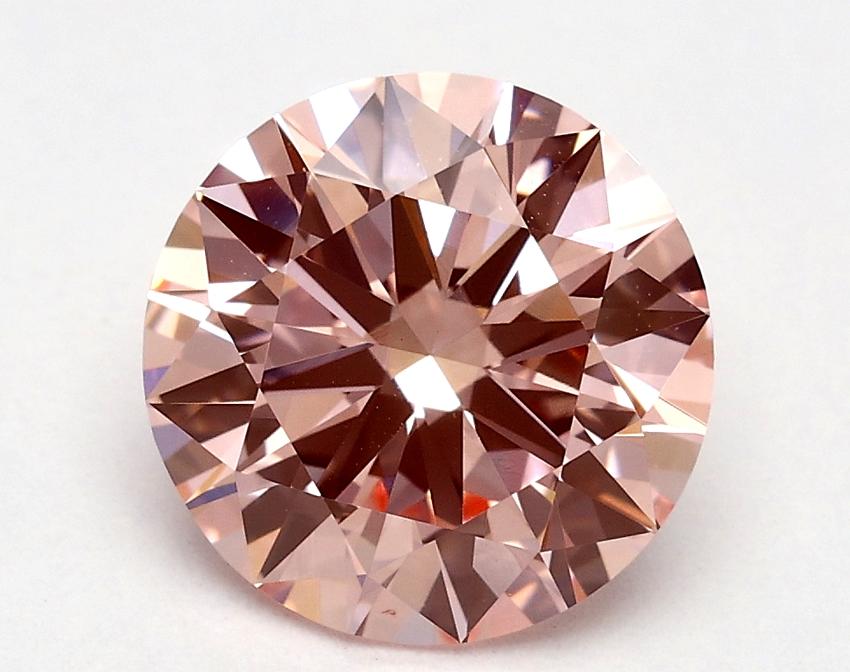 1.8 Ct. Fancy Vivid Pink Round Lab Grown Diamond