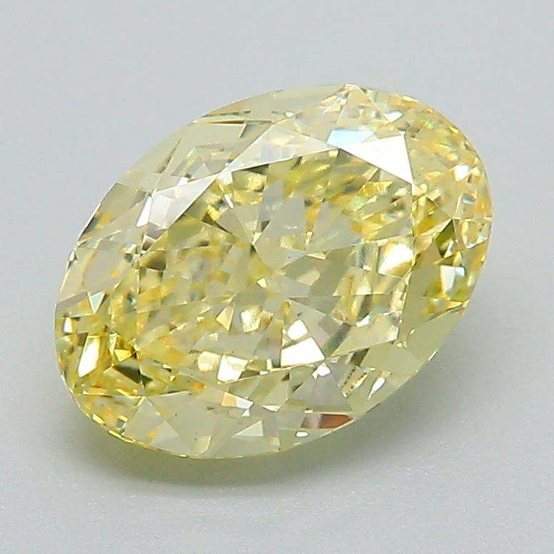 2.01 Ct. Fancy Intense Yellow Oval Lab Grown Diamond
