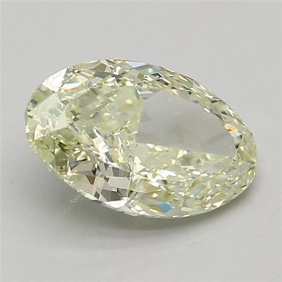 1.11 Ct. Light Greenish Yellow Oval Lab Grown Diamond