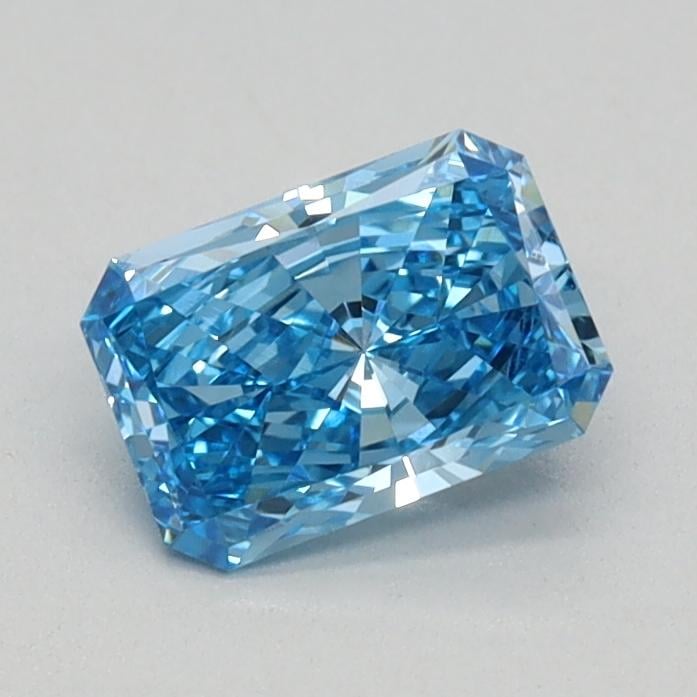 0.48 Ct. Fancy Vivid Blue Radiant Lab Grown Diamond