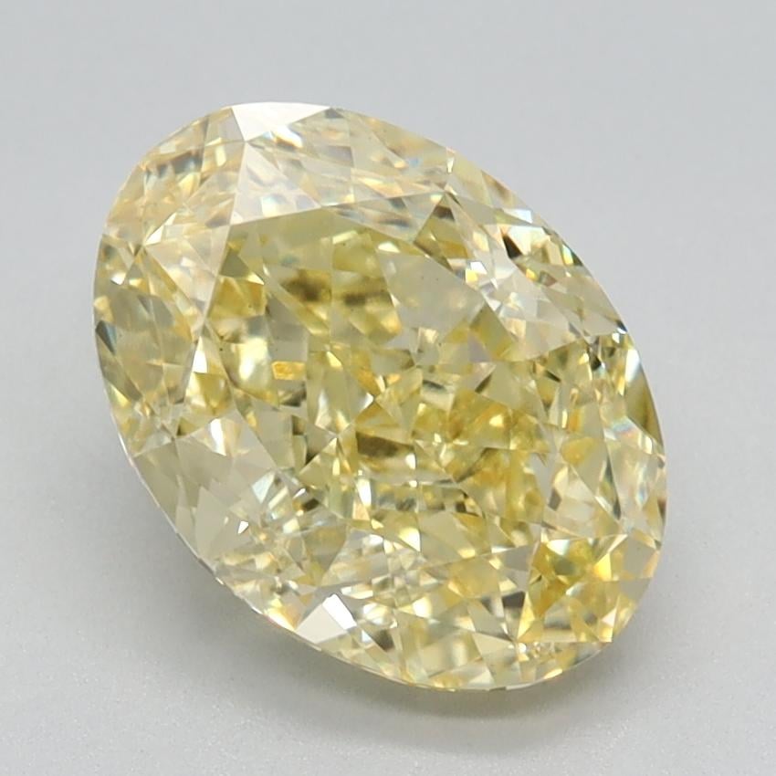 2.12 Ct. Fancy Intense Yellow Oval Lab Grown Diamond