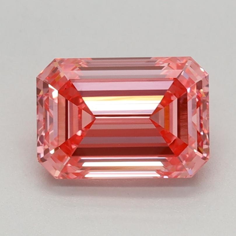 1.21 Ct. Fancy Vivid Pink Emerald Lab Grown Diamond