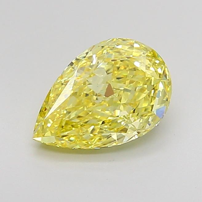 2.06 Ct. Fancy Intense Yellow Pear Lab Grown Diamond
