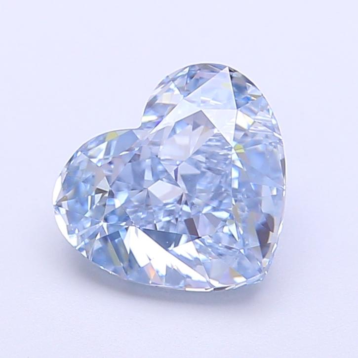 2.00 Ct. Fancy Vivid  Blue Heart Lab Grown Diamond
