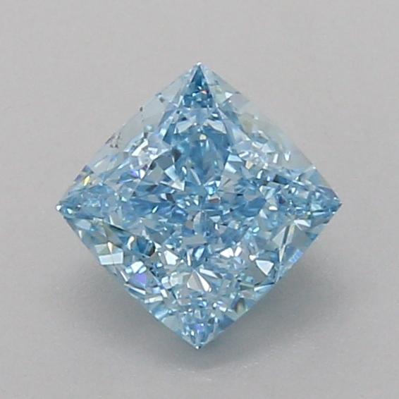 1.03 Ct. Fancy Vivid Blue Cushion Lab Grown Diamond