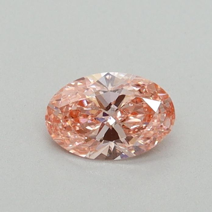 0.33 Ct. Fancy Vivid Pink Oval Lab Grown Diamond