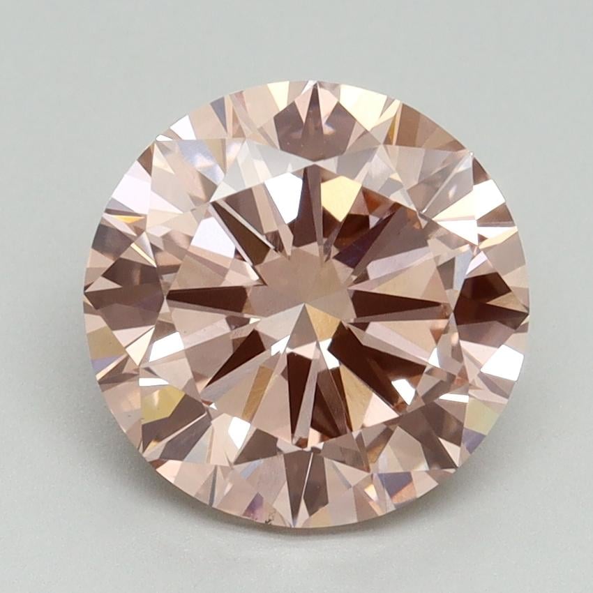 3.01 Ct. Fancy Intense Pink Round Lab Grown Diamond