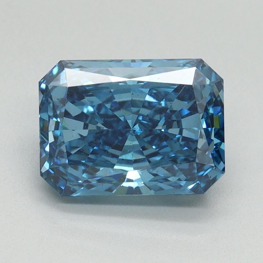 1.95 Ct. Fancy Vivid Blue Radiant Lab Grown Diamond