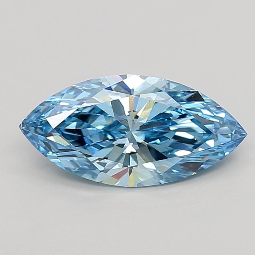 2.01 Ct. Fancy Vivid  Blue Marquise Lab Grown Diamond