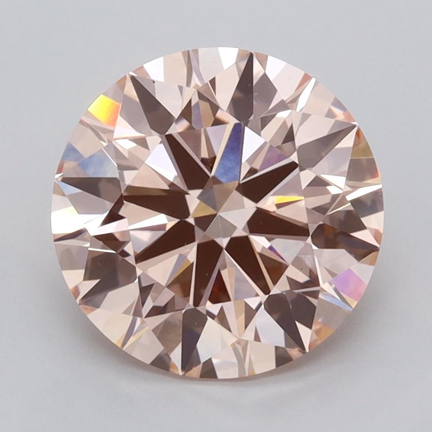 3.00 Ct. Fancy Vivid  Pink Round Lab Grown Diamond