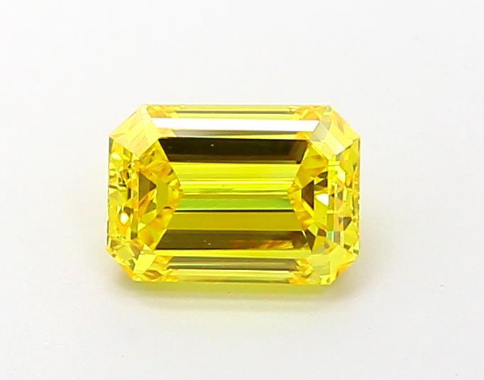 1.05 Ct. Fancy Vivid  Yellow Emerald Lab Grown Diamond