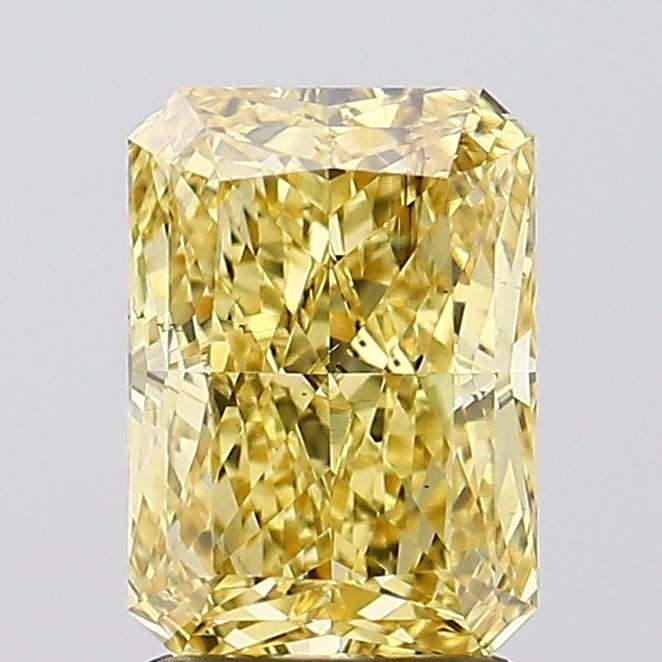 2.21 Ct. Fancy Vivid  Yellow Radiant Lab Grown Diamond