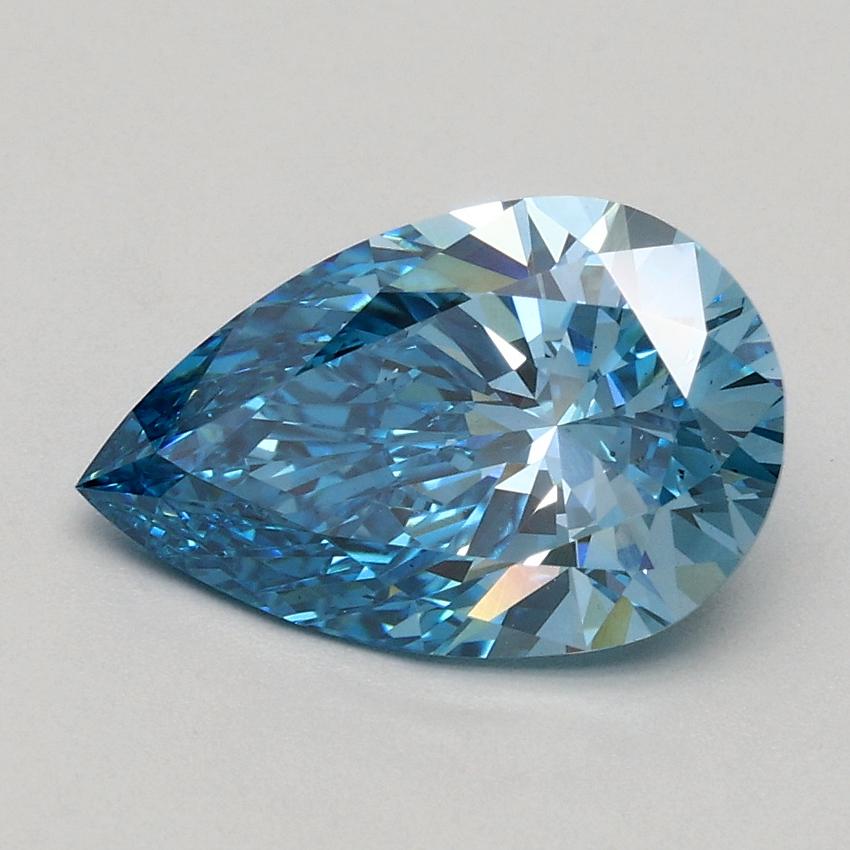 1.50 Ct. Fancy Vivid Blue Pear Lab Grown Diamond