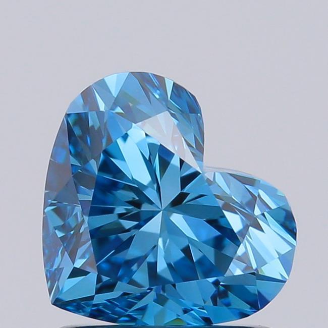 1.03 Ct. Fancy Vivid Blue Heart Lab Grown Diamond