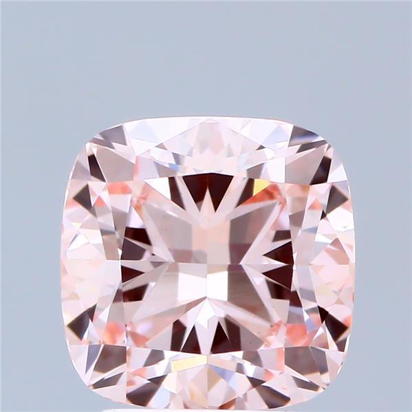 3.00 Ct. Fancy Intense Pink Cushion Lab Grown Diamond