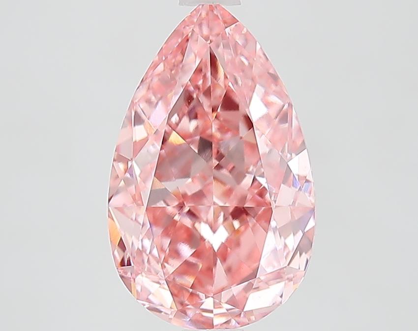 3.55 Ct. Fancy Pink Pear Lab Grown Diamond
