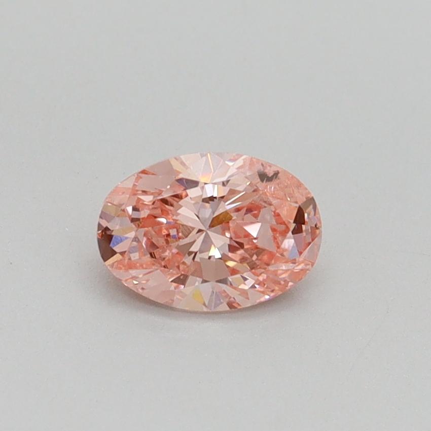 0.51 Ct. Fancy Intense Pink Oval Lab Grown Diamond