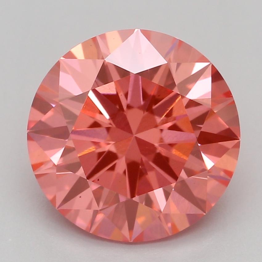 2.03 Ct. Fancy Vivid Pink Round Lab Grown Diamond