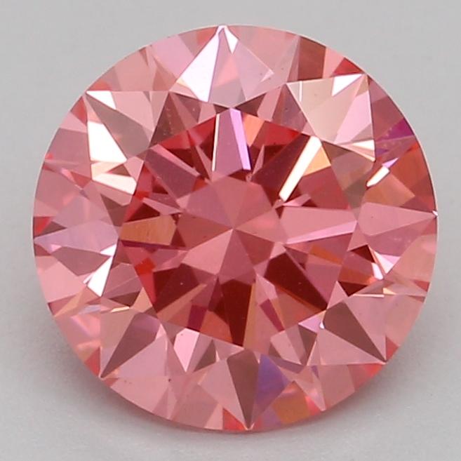 1.09 Ct. Fancy Vivid Pink Round Lab Grown Diamond