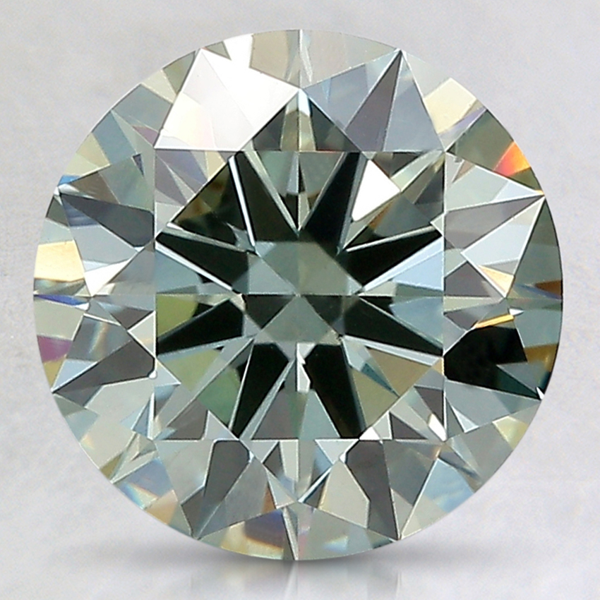 2.83 Ct. Fancy Intense Green Round Lab Created Diamond