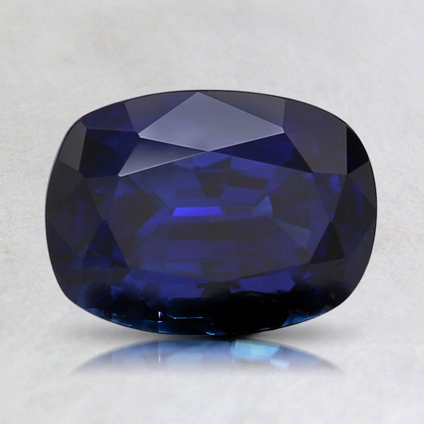 8X5.9mm Super Premium Blue Cushion Sapphire