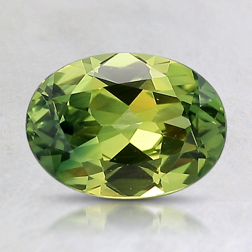 8.1x5.9mm Unheated Green Oval Australian Sapphire